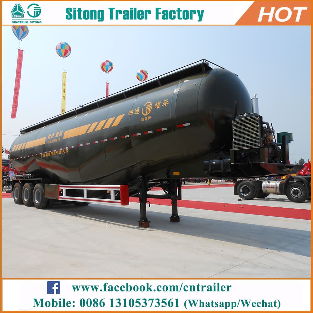 Factory direct dry silo bulk cement tank trailer for sale